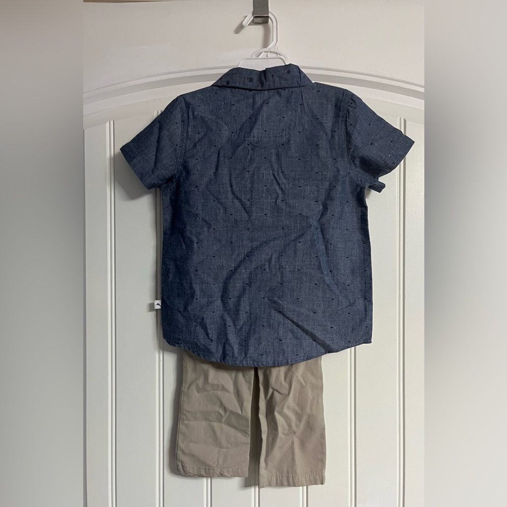 Tommy Bahama Blue Kids Button Down Shirt - Picture 2 of 7